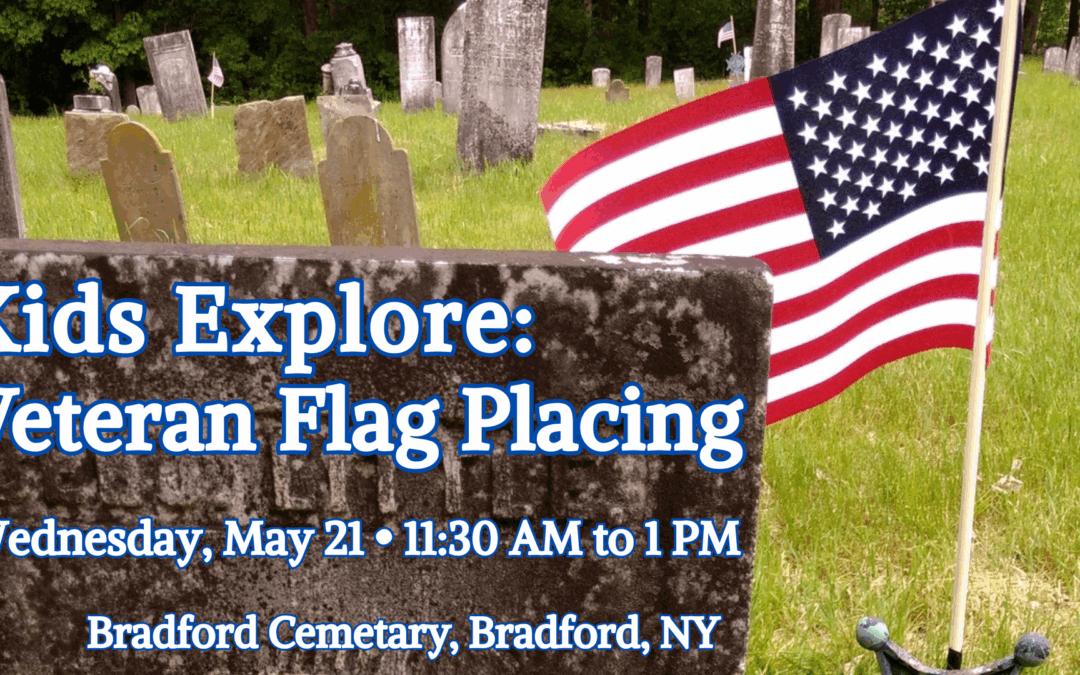 Kids Explore: Veteran Flag Placing