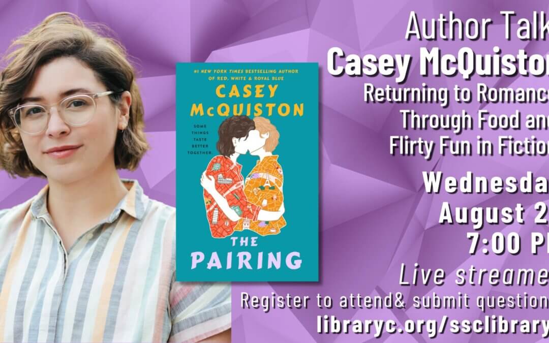 Online Author Talk | Casey McQuiston : Returning to Romance Through Food and Flirty Fun