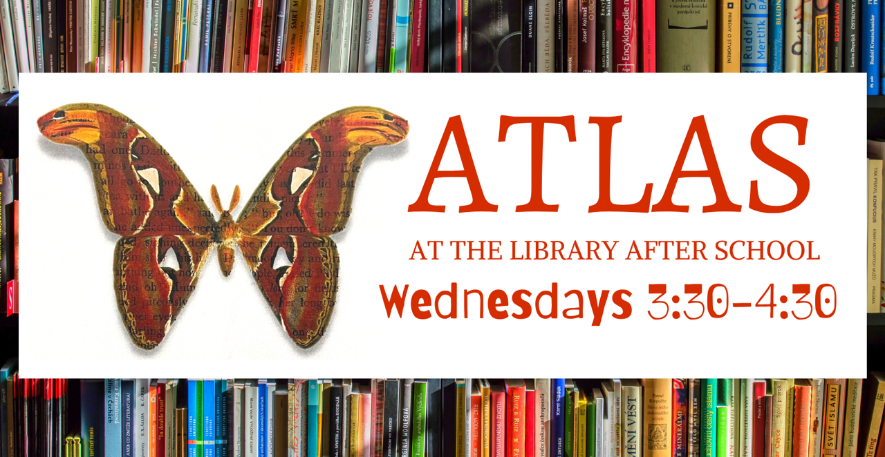 Graphic with the ATLAS butterfly logo