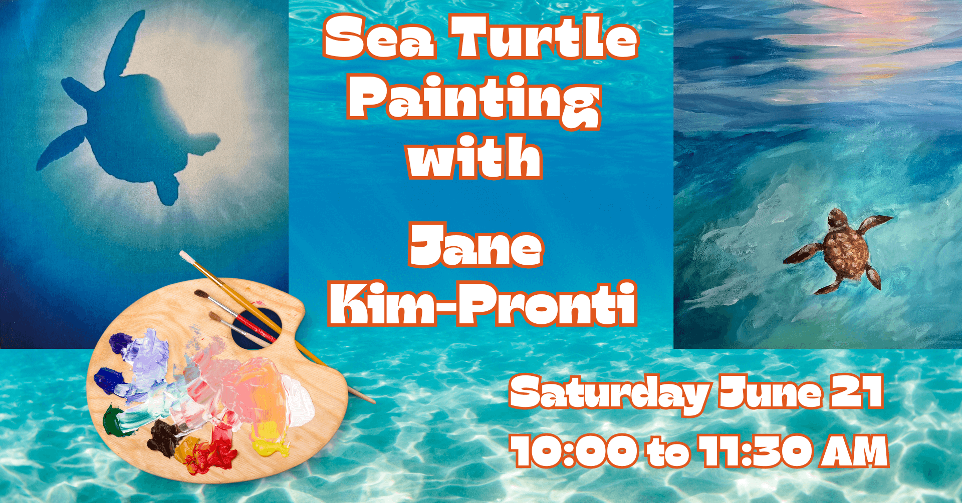 sea turtle painting (1920 x 1005 px)